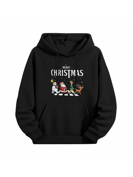 Merry Christmas Abbey Road Style Hoodie