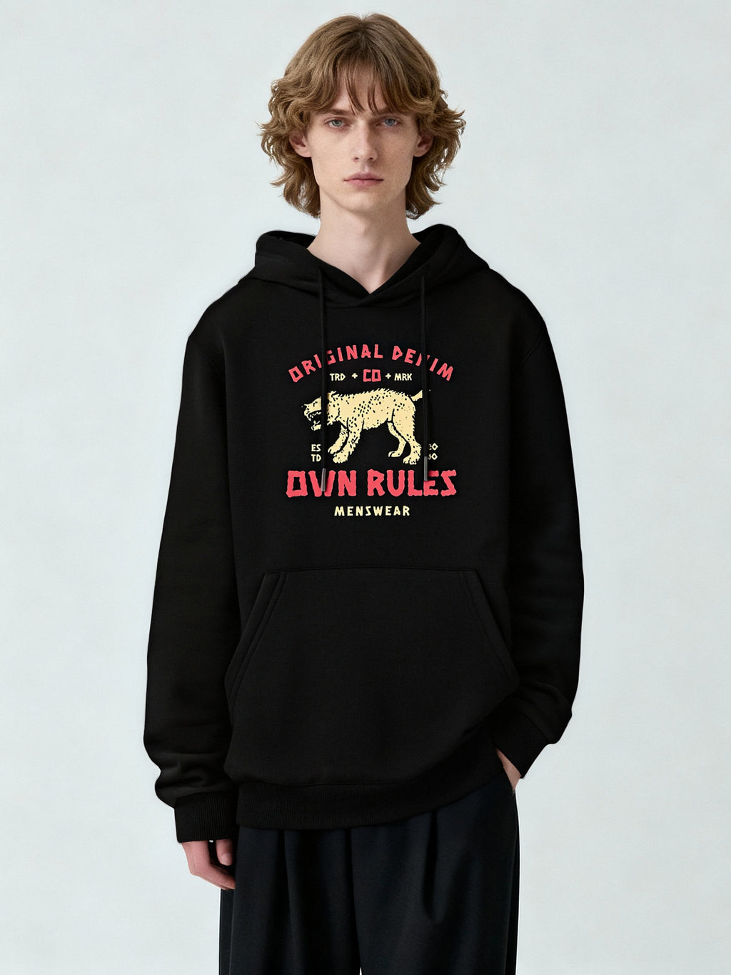 "OWN RULES Original Denim" Graphic Hoodie