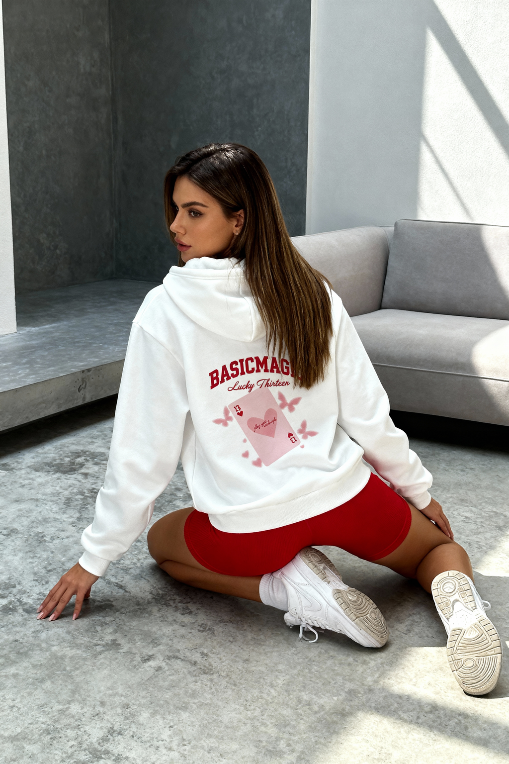 Lucky Thirteen Heart Poker Sweet Hoodie