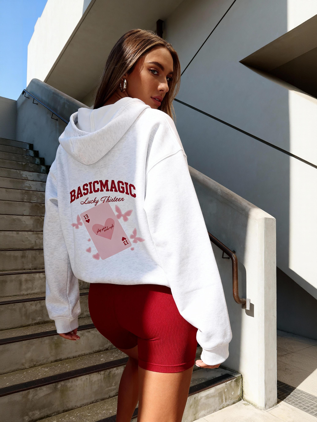 Lucky Thirteen Heart Poker Sweet Hoodie