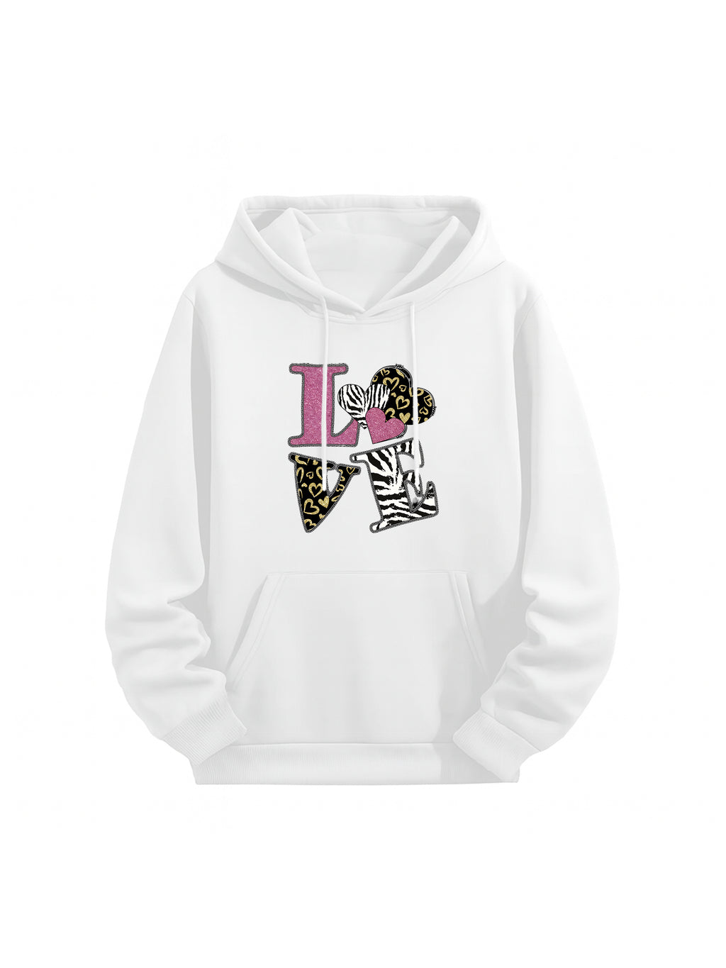 Edgy Leopard & Zebra Couple Hoodies