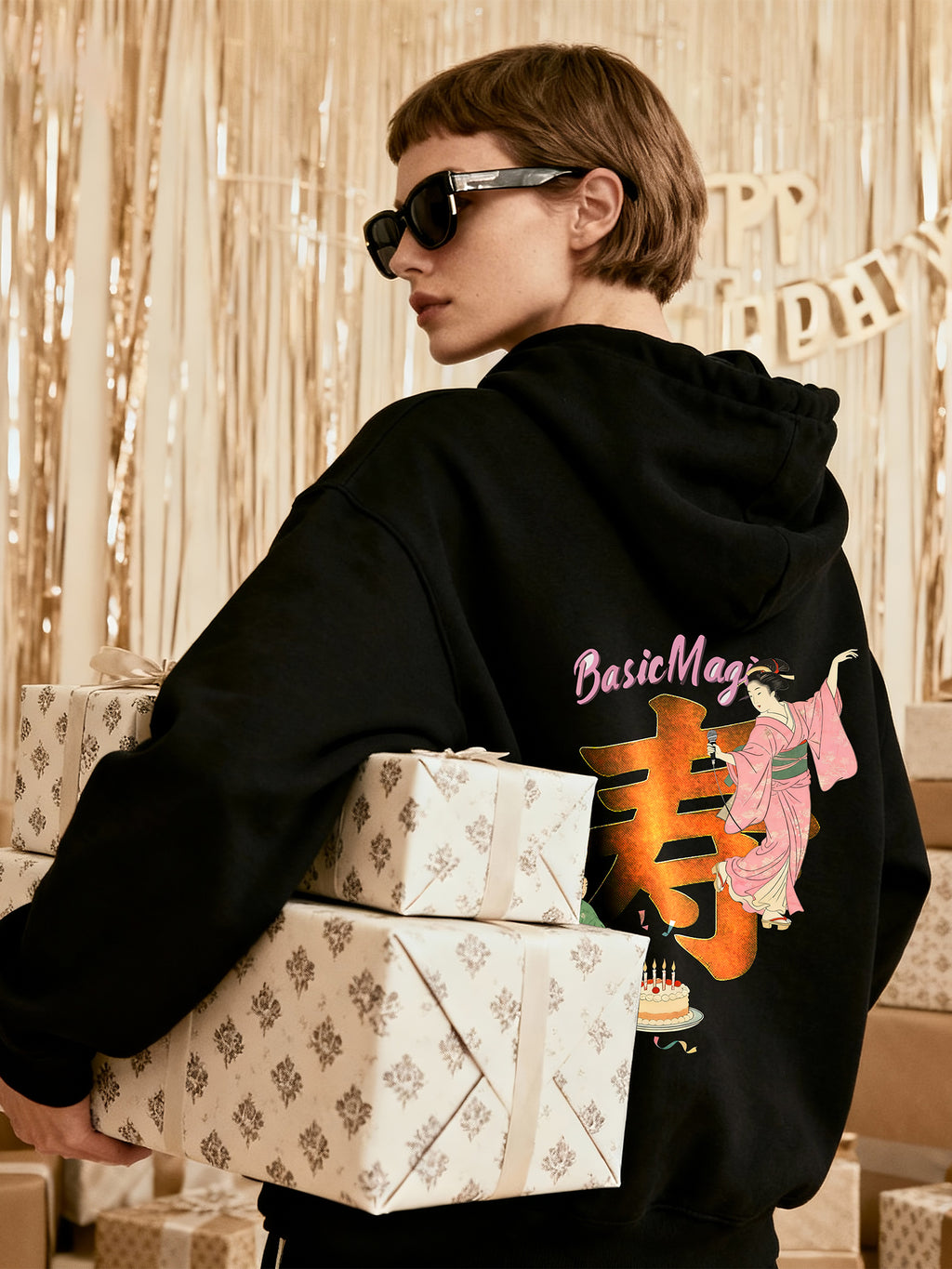 Kimonos & Longevity Birthday Hoodie