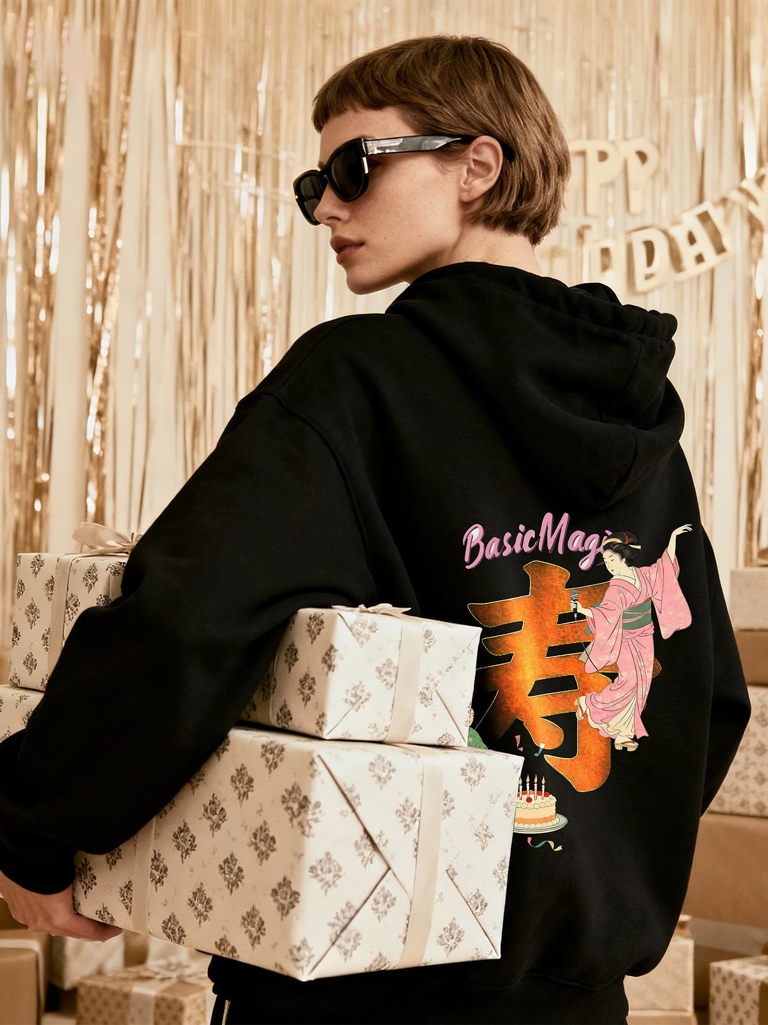 Kimonos & Longevity Birthday Hoodie