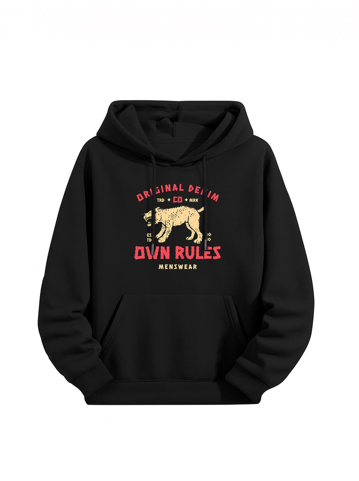 "OWN RULES Original Denim" Graphic Hoodie