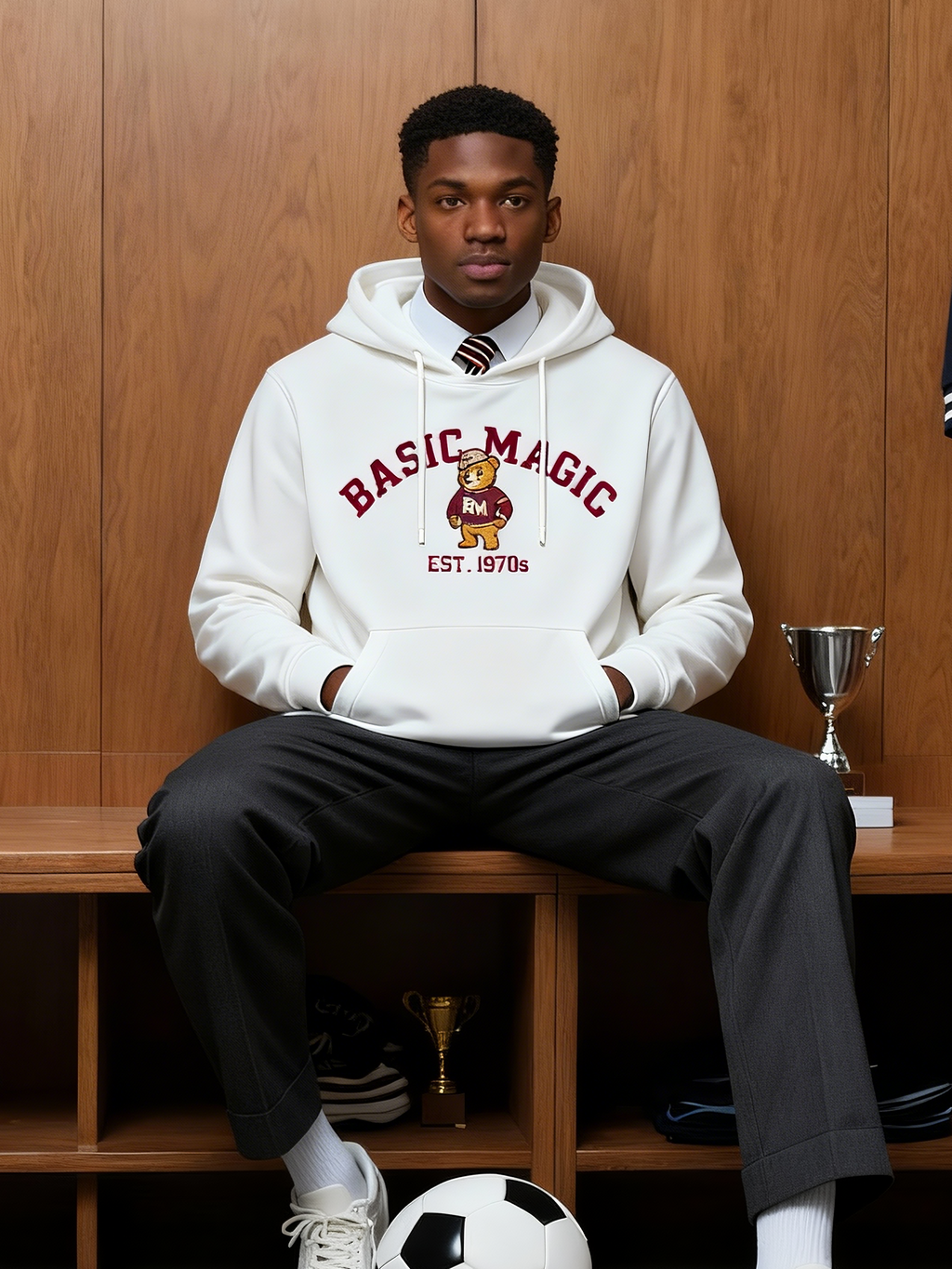 Basic Magic Vintage Bear Hoodie