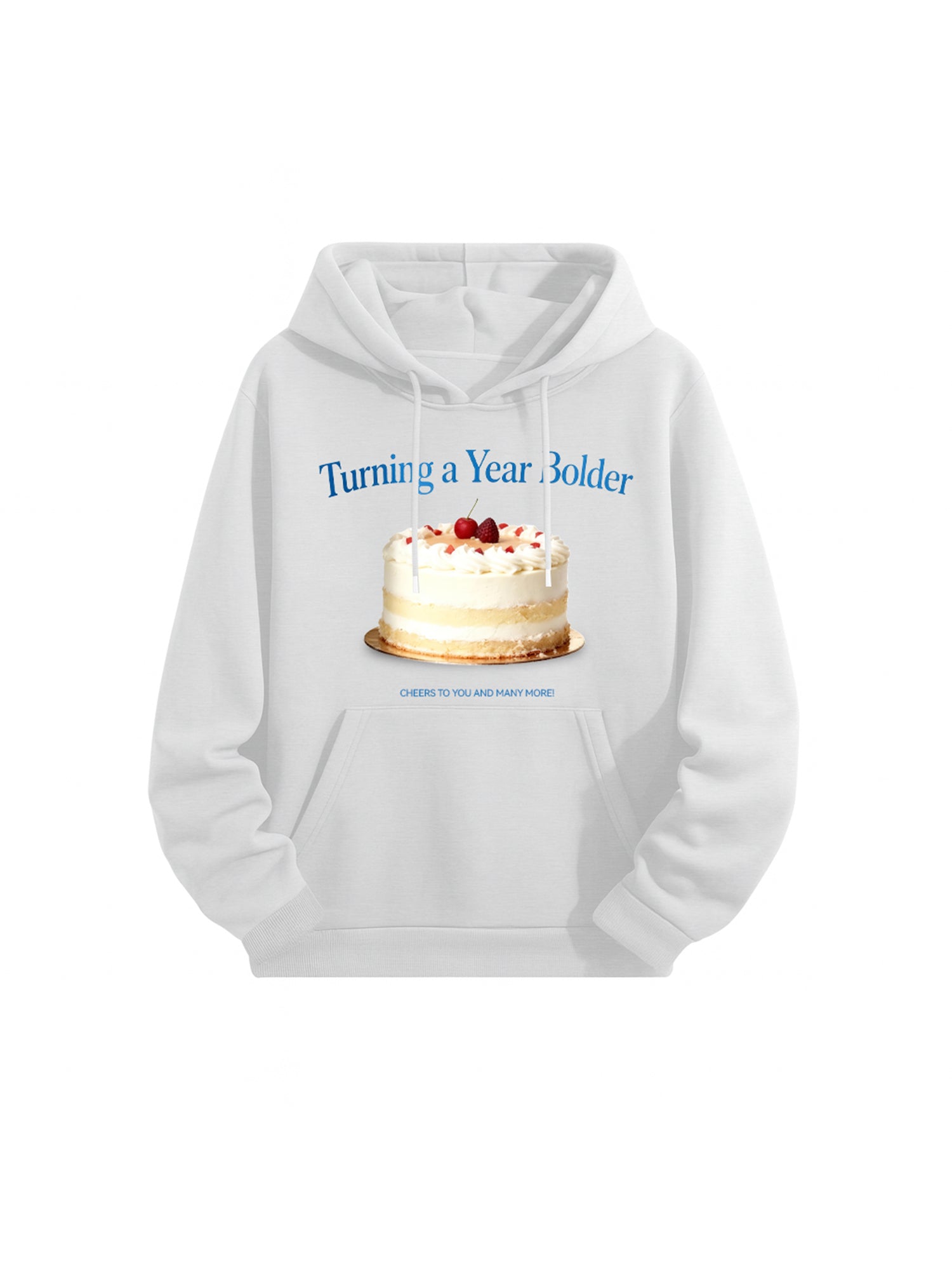 Bolder Year Birthday Cake Hoodie