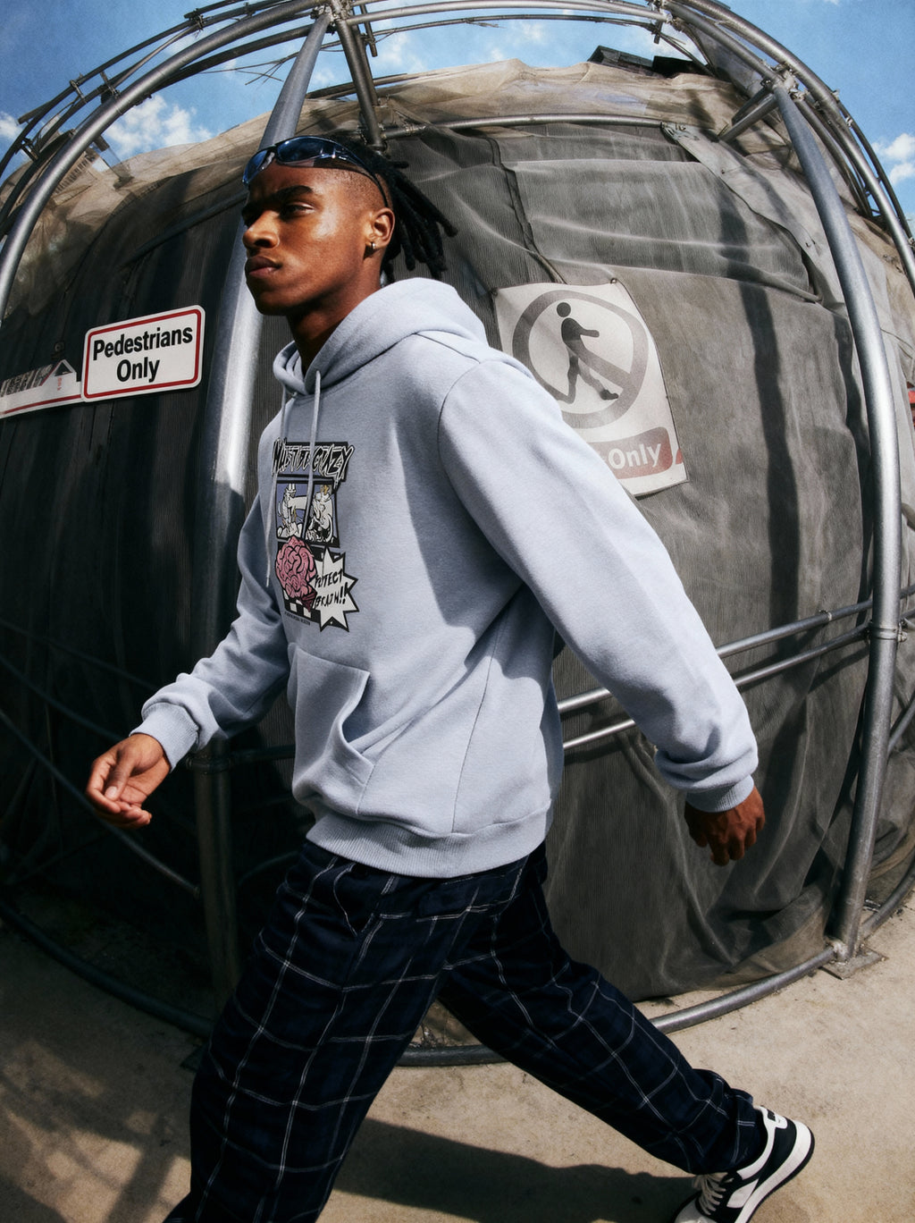 Comic Cyber Brain Urban Hoodie