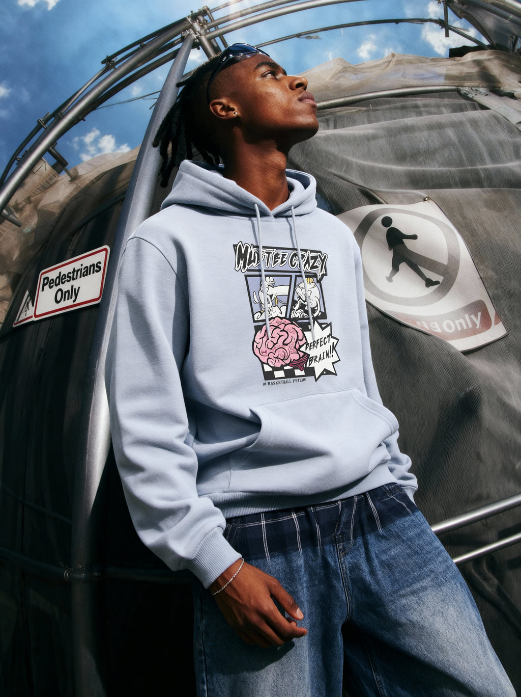 Comic Cyber Brain Urban Hoodie
