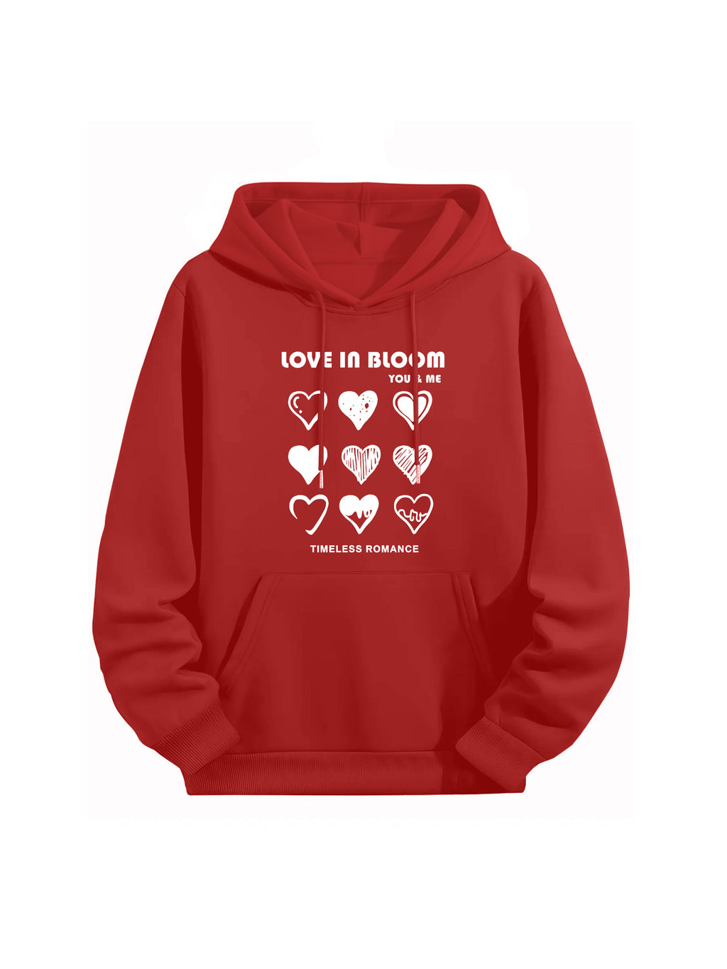 "Love in Bloom" Couple Matching Hoodies