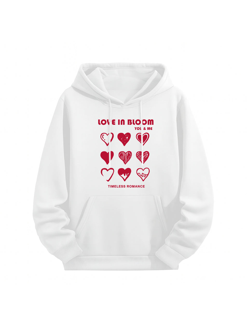"Love in Bloom" Couple Matching Hoodies