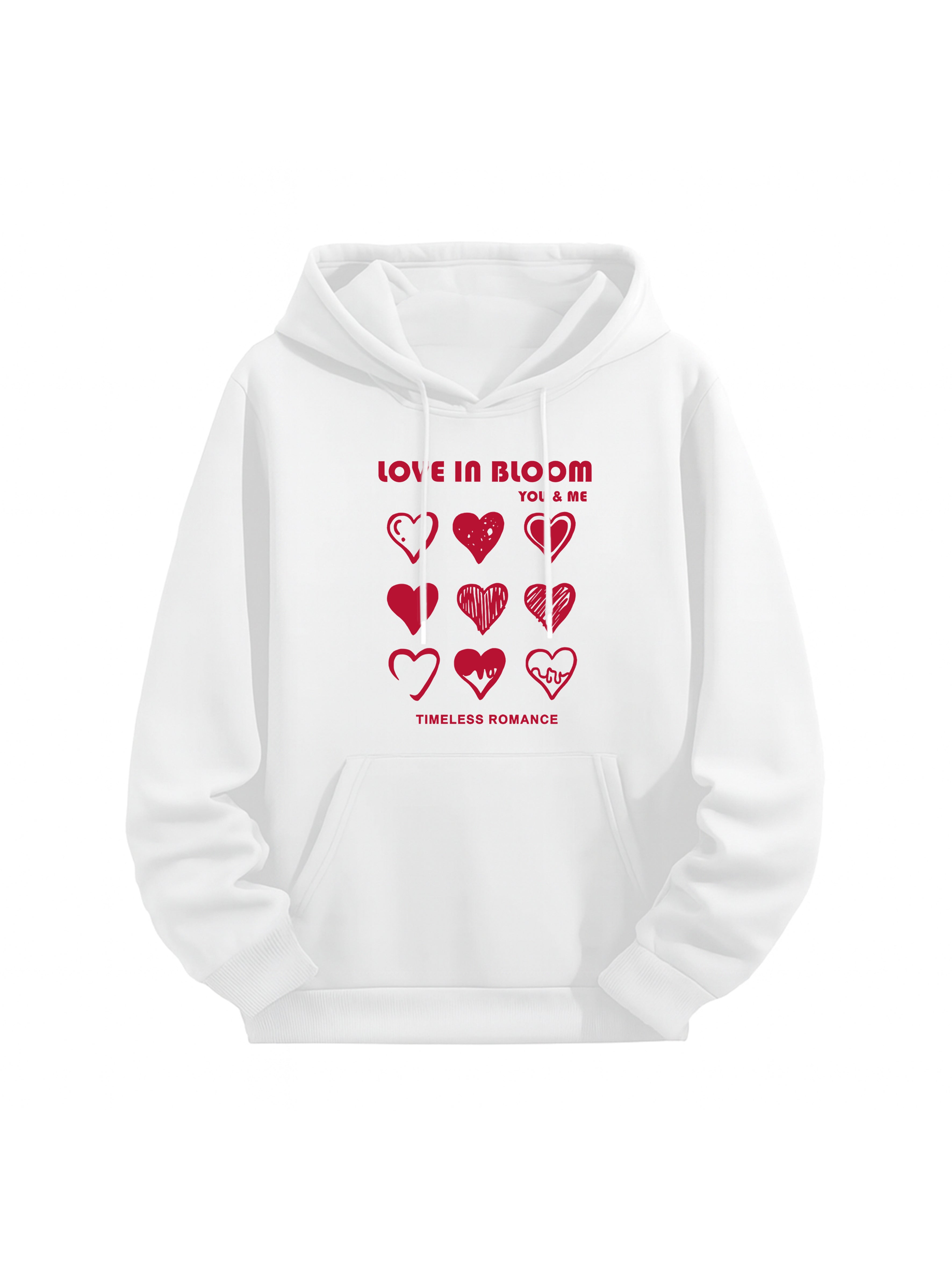 "Love in Bloom" Couple Matching Hoodies
