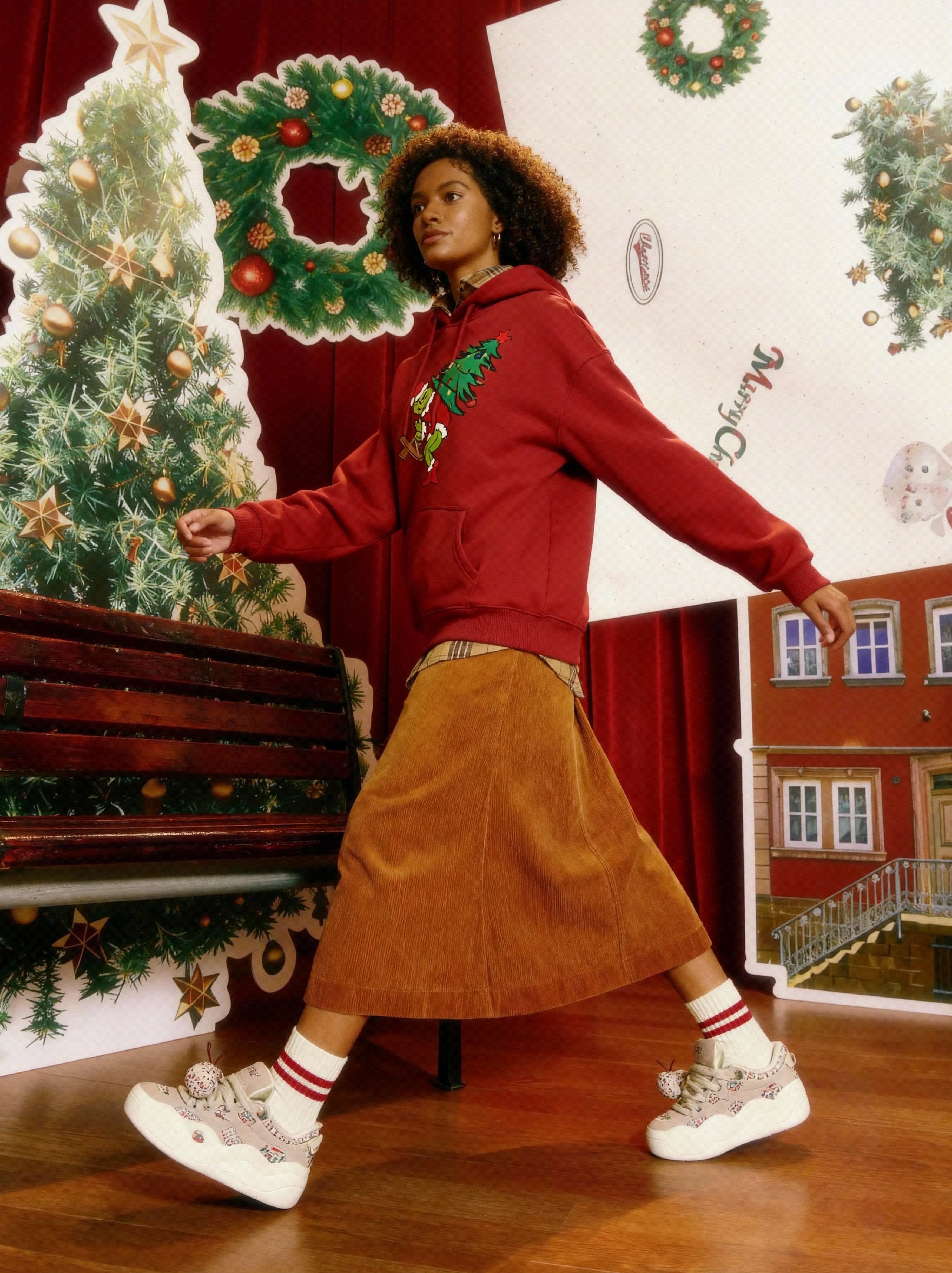 Christmas Edgy “Grinch Style” Graphic Hoodie