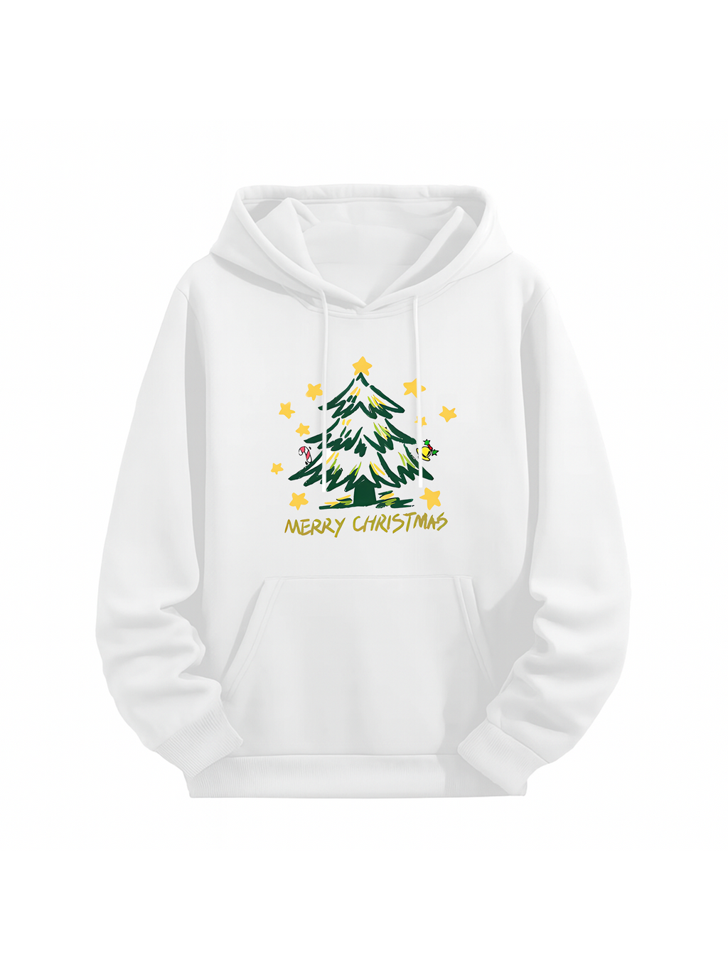Christmas Retro “Tree & Stars” Graphic Hoodie