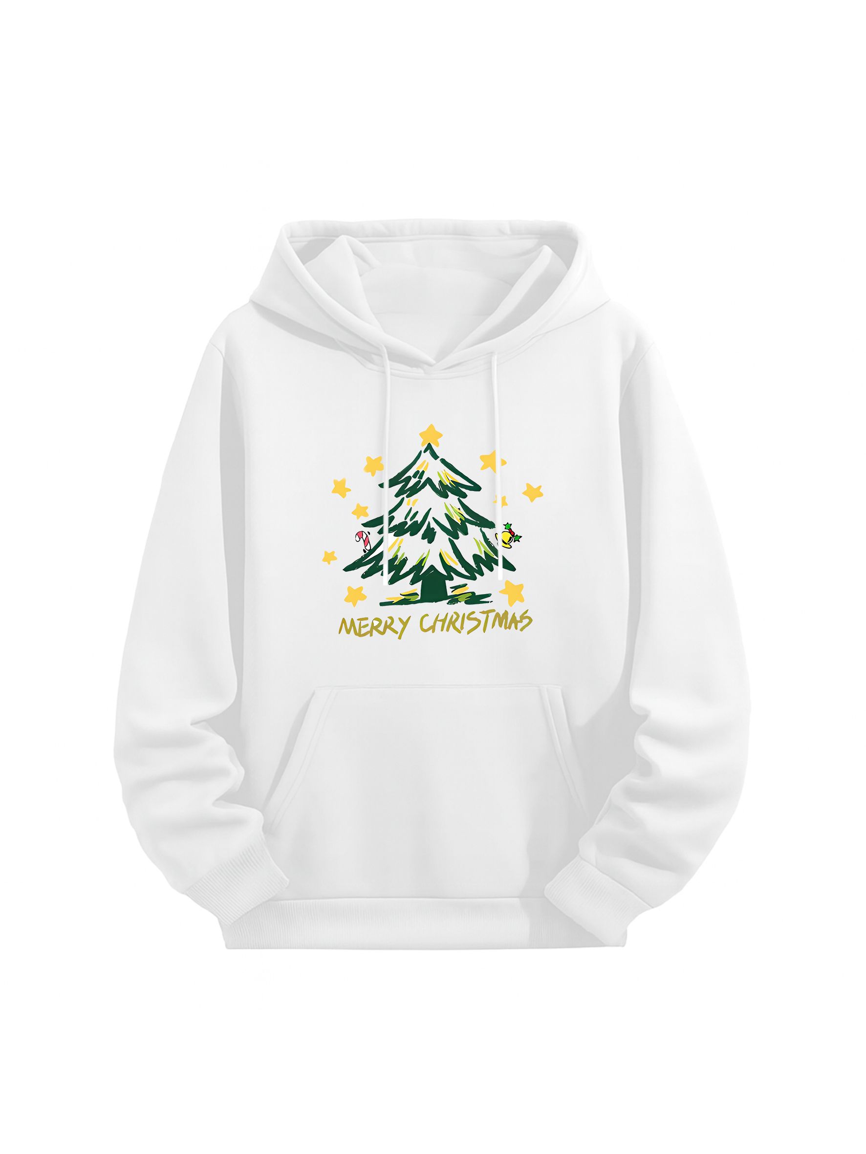 Christmas Retro “Tree & Stars” Graphic Hoodie