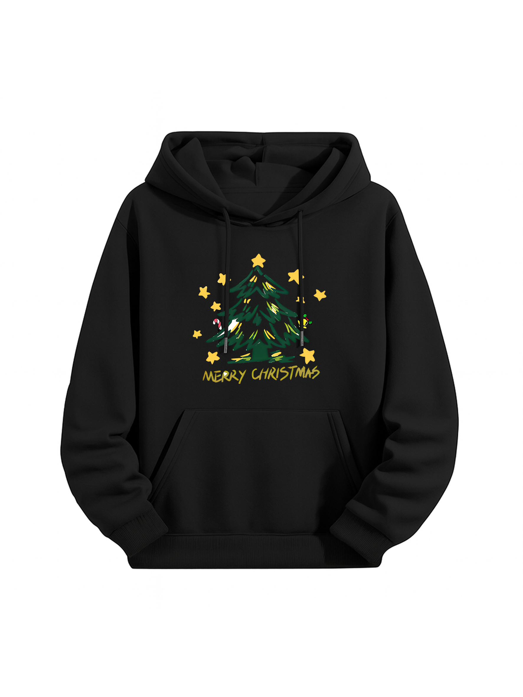Christmas Retro “Tree & Stars” Graphic Hoodie