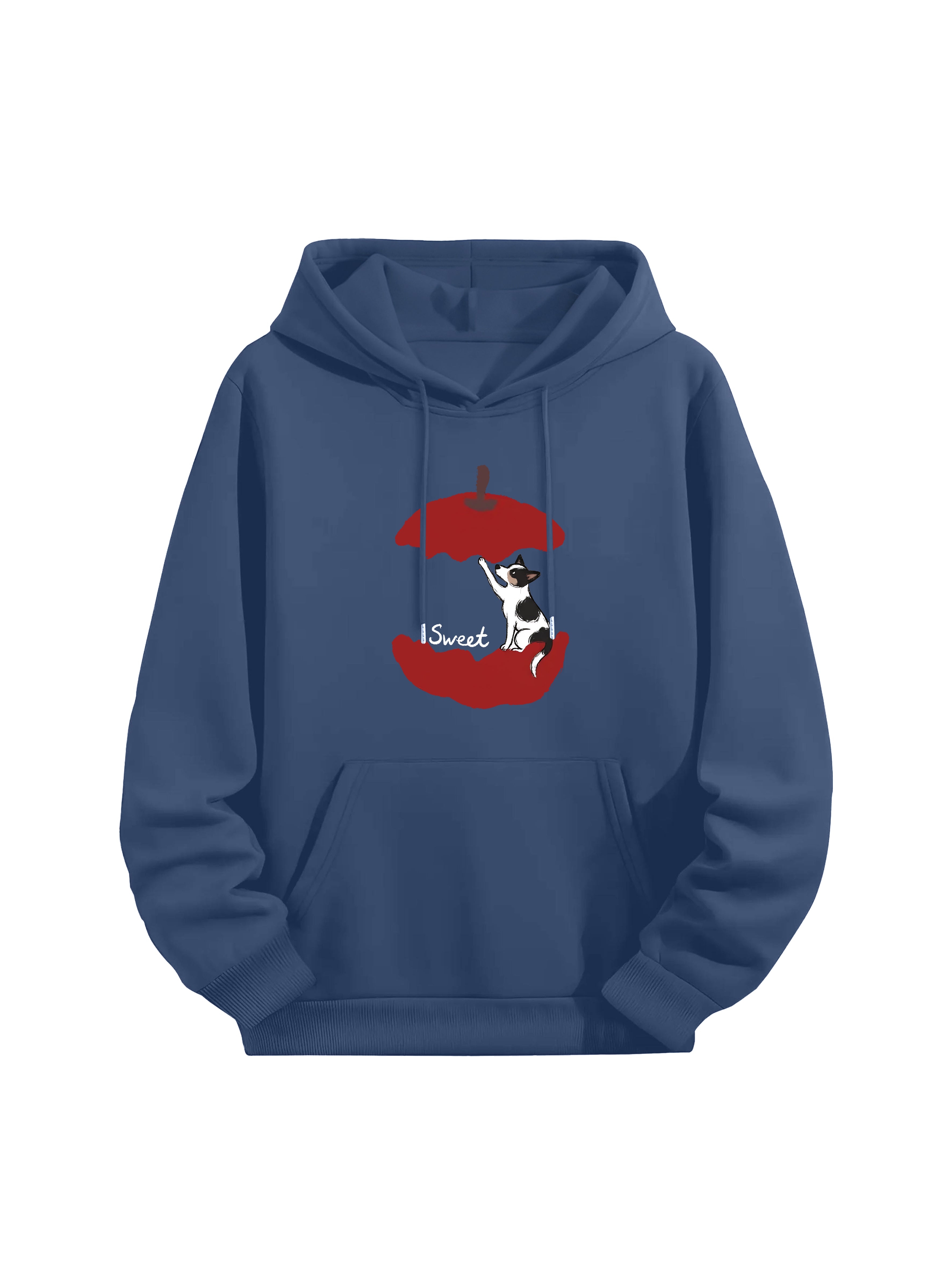 Sweet Feline Bond Couple Hoodies