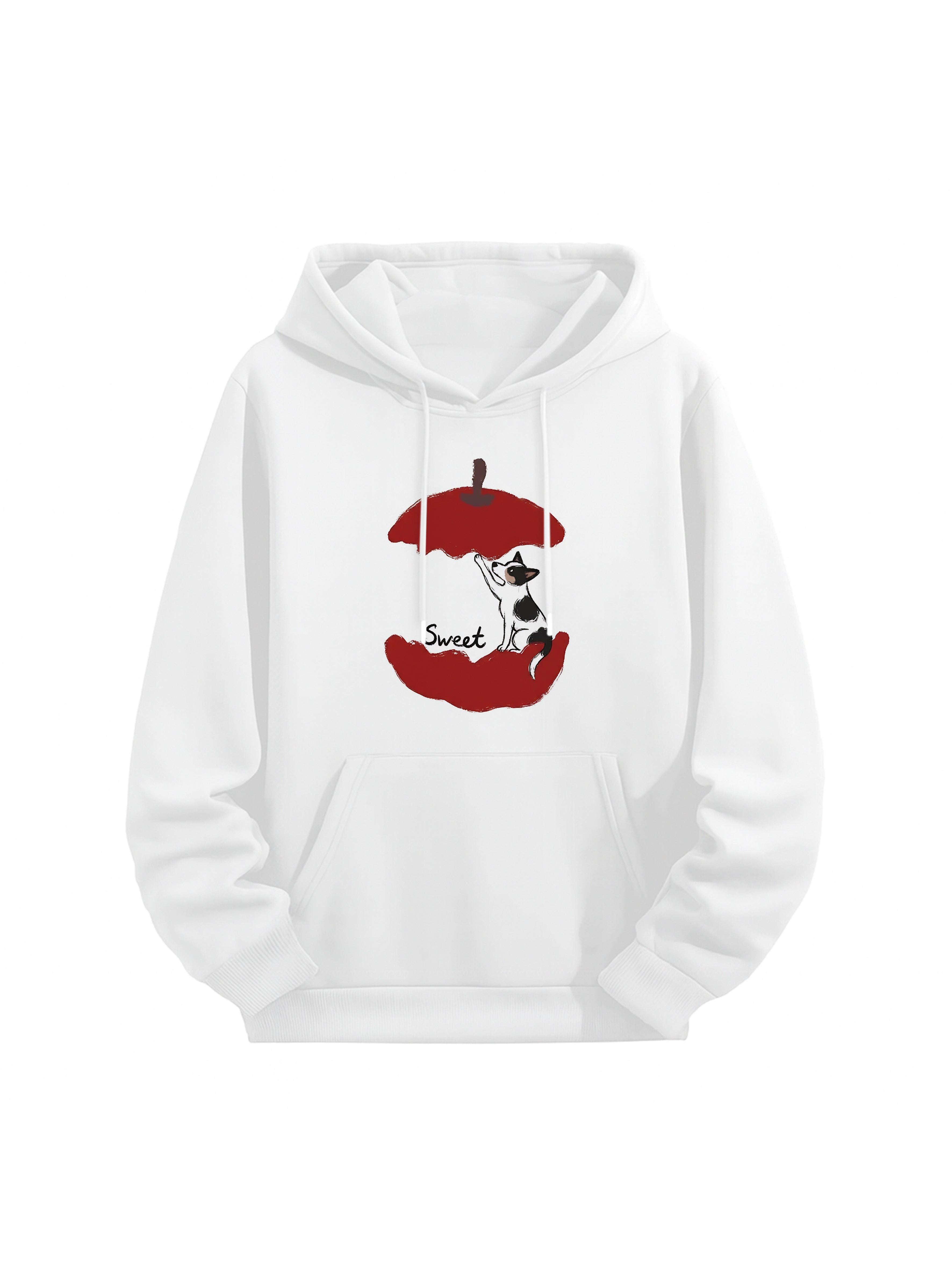 Sweet Feline Bond Couple Hoodies