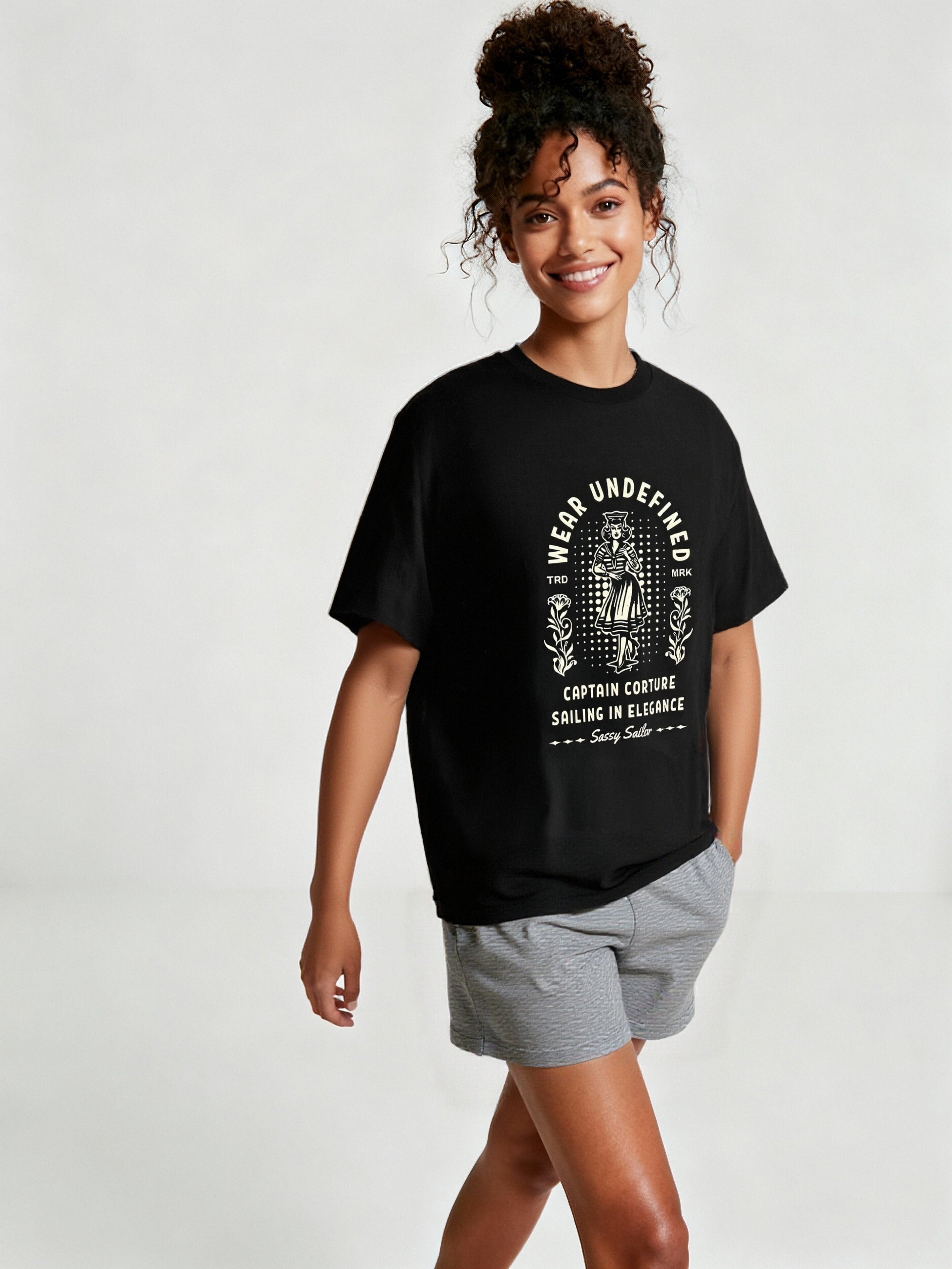 "Wear Undefined Captain Couture" Graphic T shirt