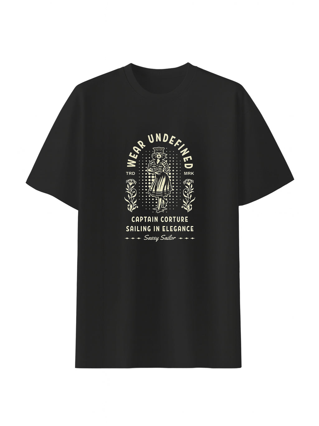 "Wear Undefined Captain Couture" Graphic T shirt