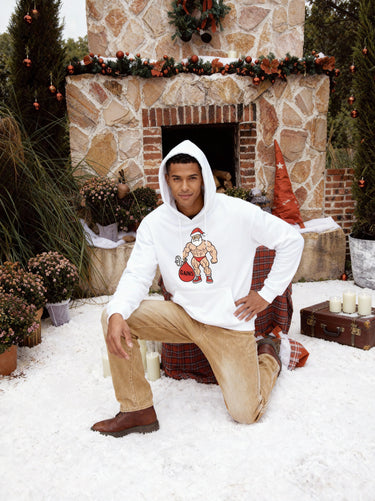 Muscle Santa Gains Christmas Hoodie
