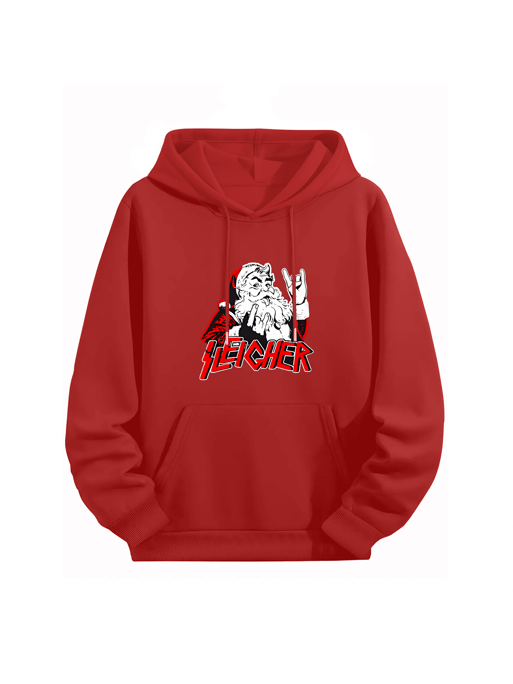 "Rock Santa Sleigher" Punk Style Christmas Hoodie