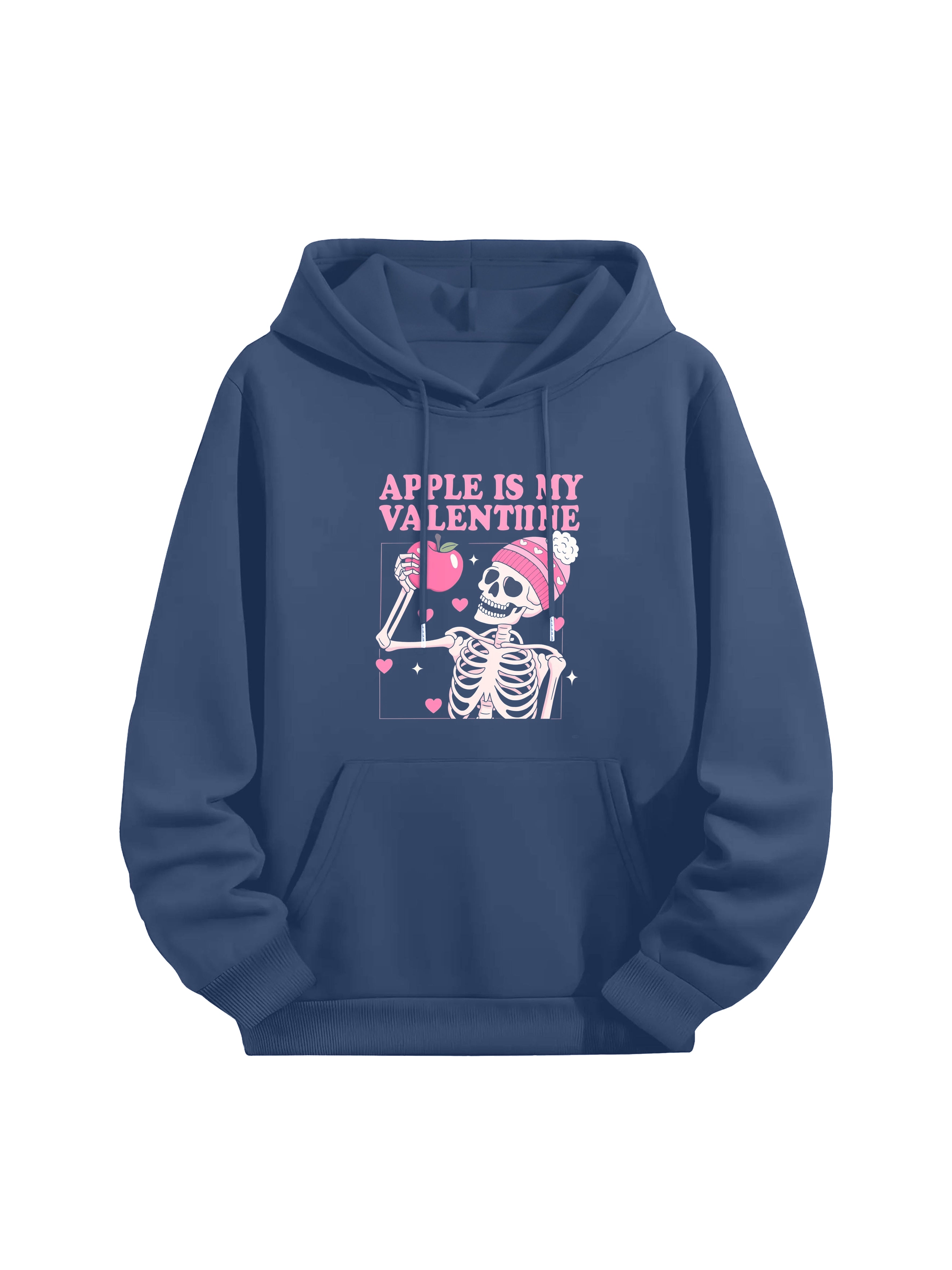 Apple Valentine Skeleton Couples Hoodies
