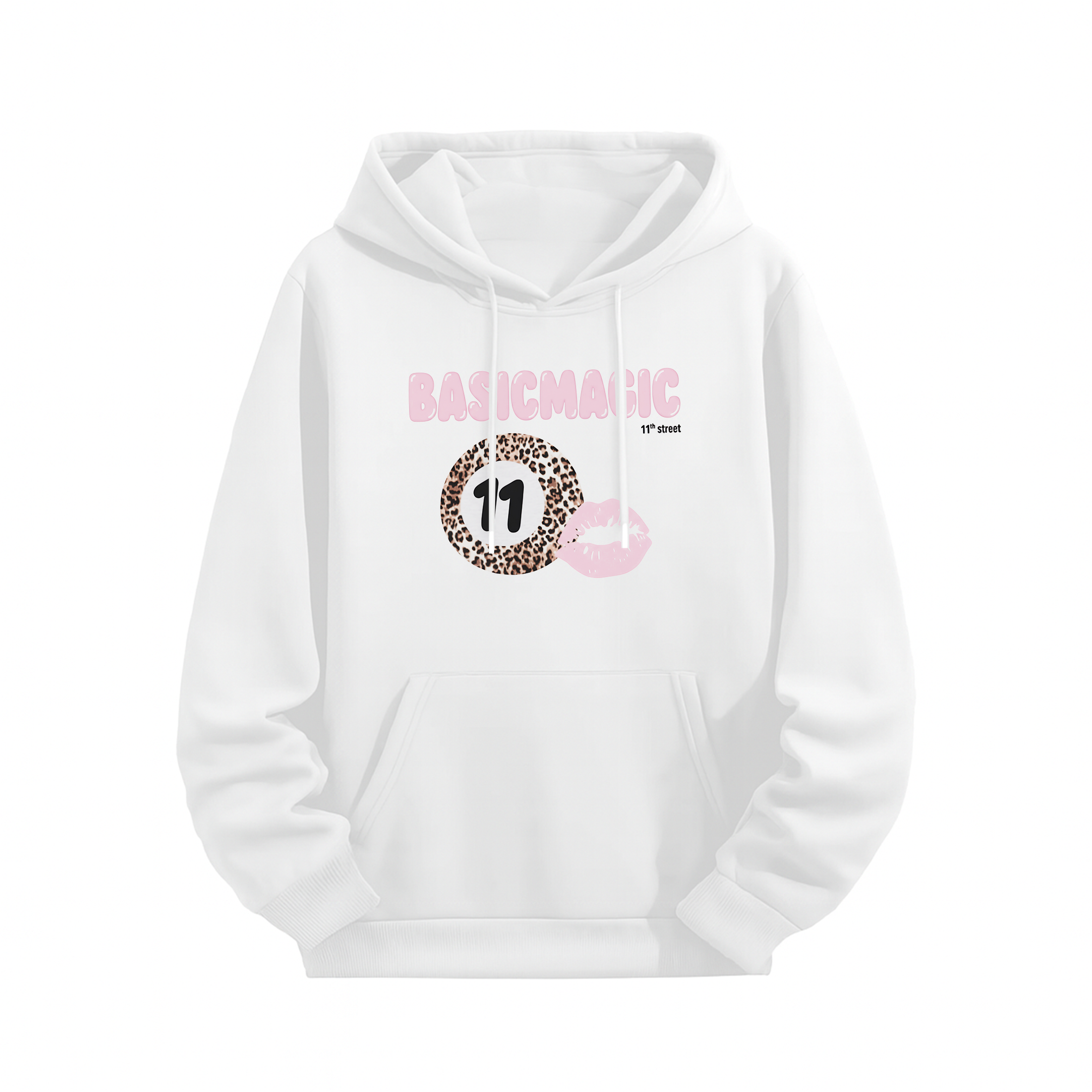 Pink Lips Leopard 11 Hoodie