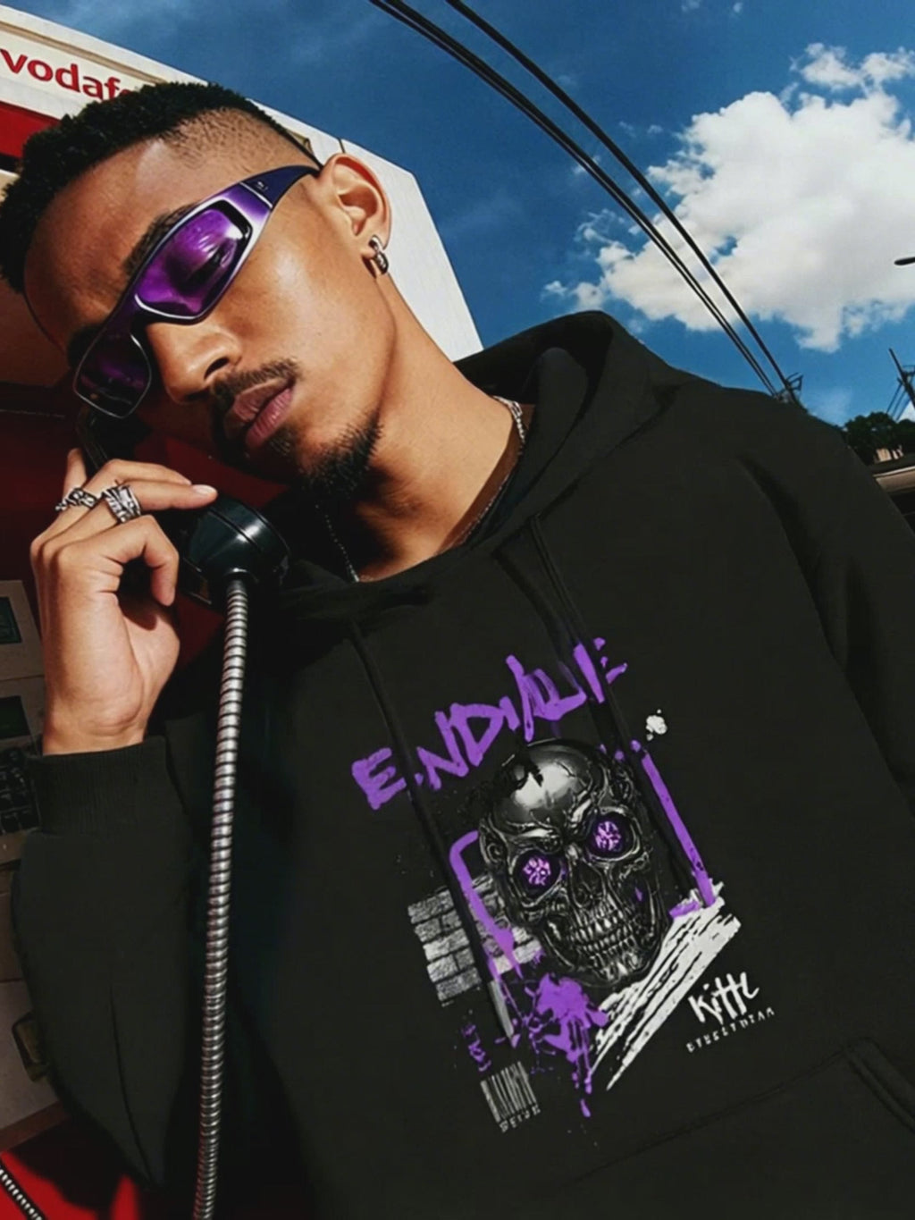 ADRIFT Skull Street Hoodie