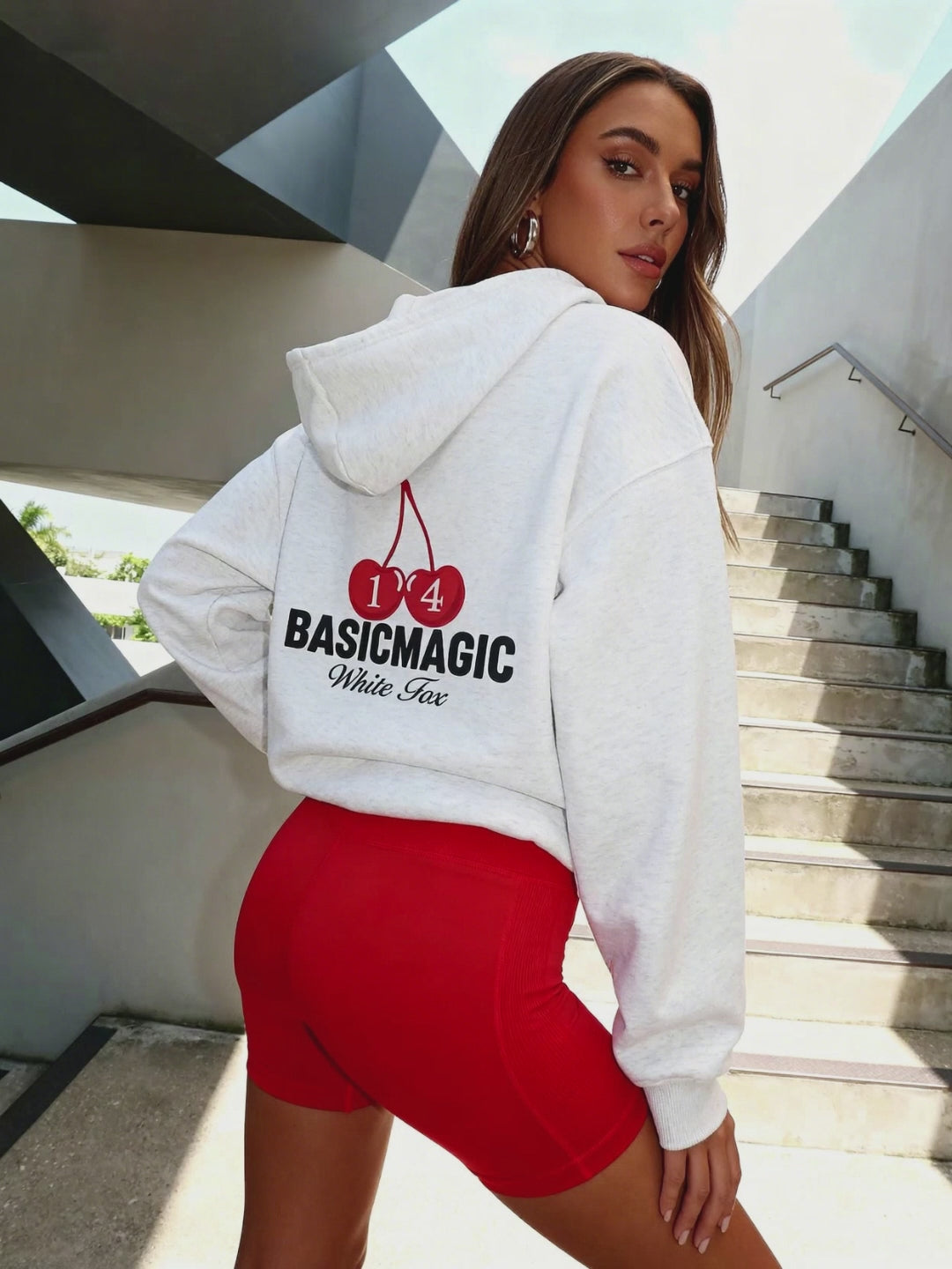 BASICMAGIC Cherry 14 Street Hoodie