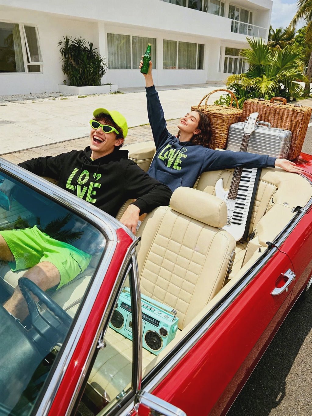 Vibe Love Couples Hoodie