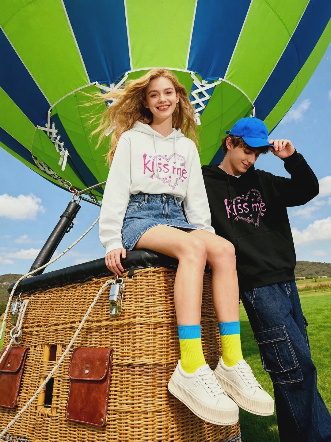 Romantic Kiss Couple Hoodies