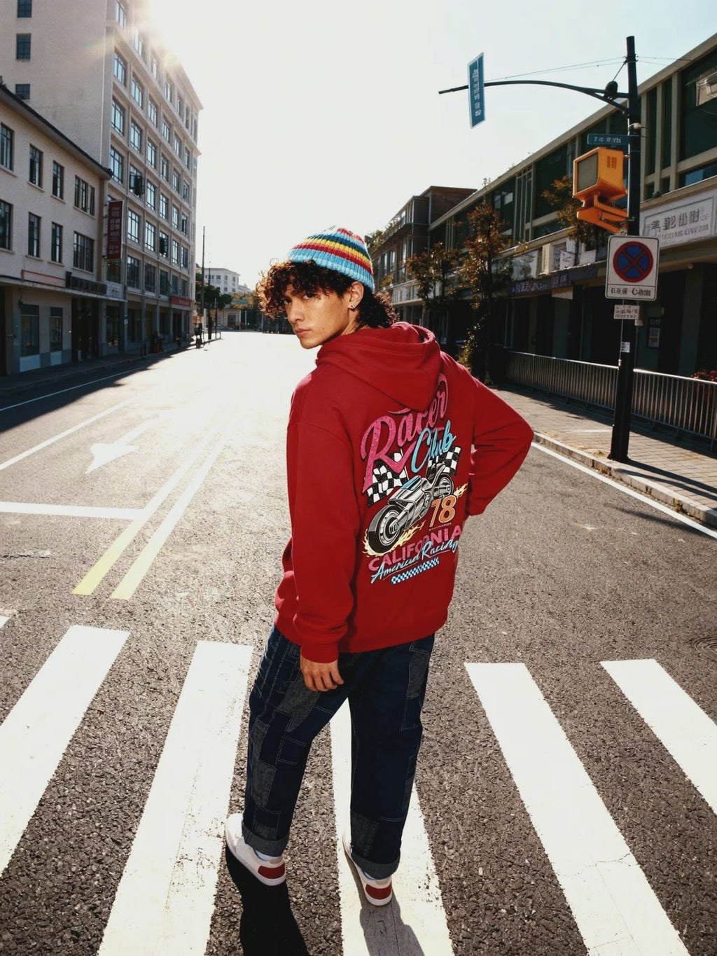 Racer Club Graphic Street Hoodie